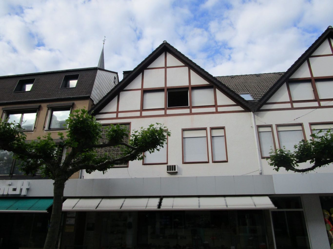 Praxisfläche in der Fußgängerzone von Menden